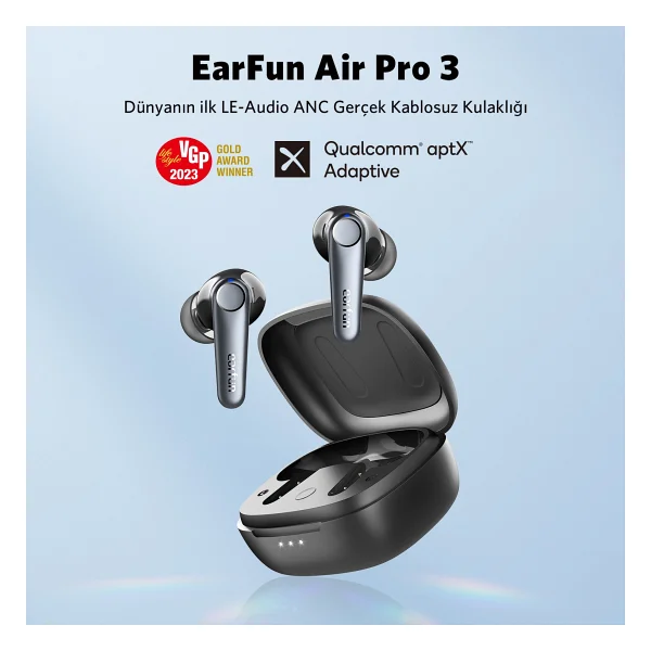 Earfun Air Pro 3 TWS ANC Kulak İçi Bluetooth Kulaklık - Görsel 4