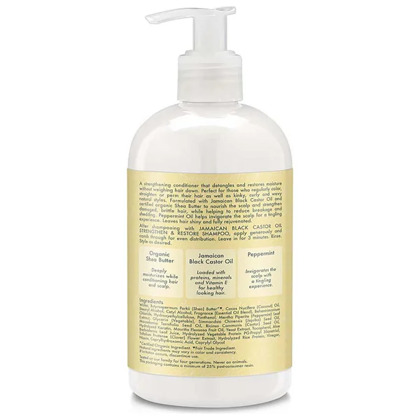 Shea Moisture Jamaican Black Castor Oil Güçlendirici Ve Onarıcı Saç Kremi 384 Ml - Görsel 2