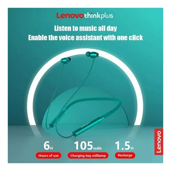Lenovo HE05X II Neckband Kulak İçi Bluetooth Kulaklık - Görsel 3