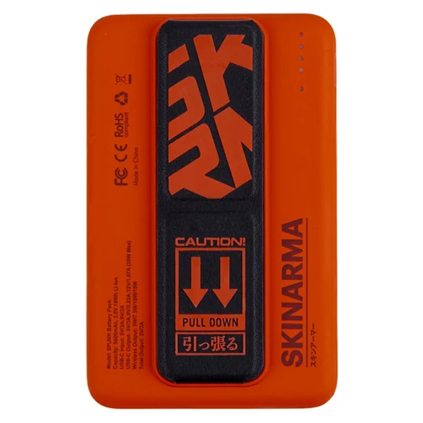 Skinarma Spunk Turuncu 5000 mAh Hızlı Şarj Magsafe Powerbank - Görsel 5