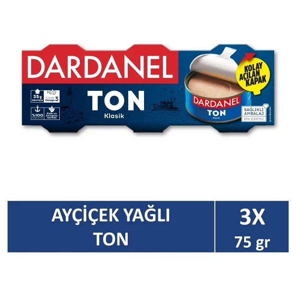 Dardanel Klasik Ton Balığı 3x75 Gr - Görsel 2