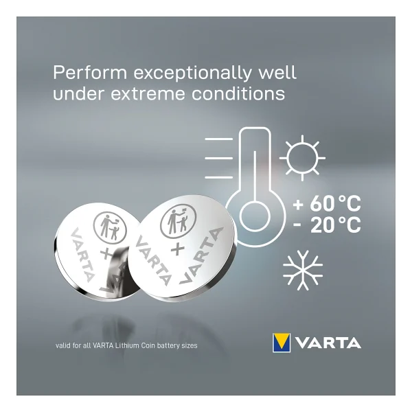 Varta Cr2032 3v 2'li Lityum Düğme Pil - Görsel 3