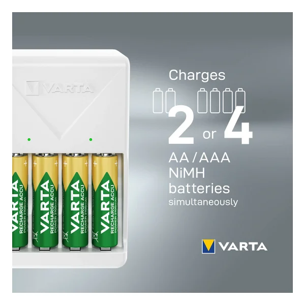 Varta Plug Şarj Cihazı +4 Adet 2100mah Aa Şarj Edilebilir Pil - Görsel 9