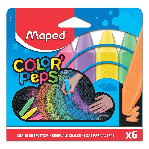 Maped 6 Renk Yer Tebeşiri 936010 - Görsel 2