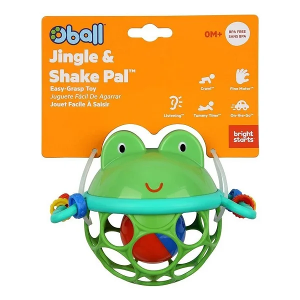 Bright Starts Oball Minik Kurbağa Çıngırak Top - Görsel 2
