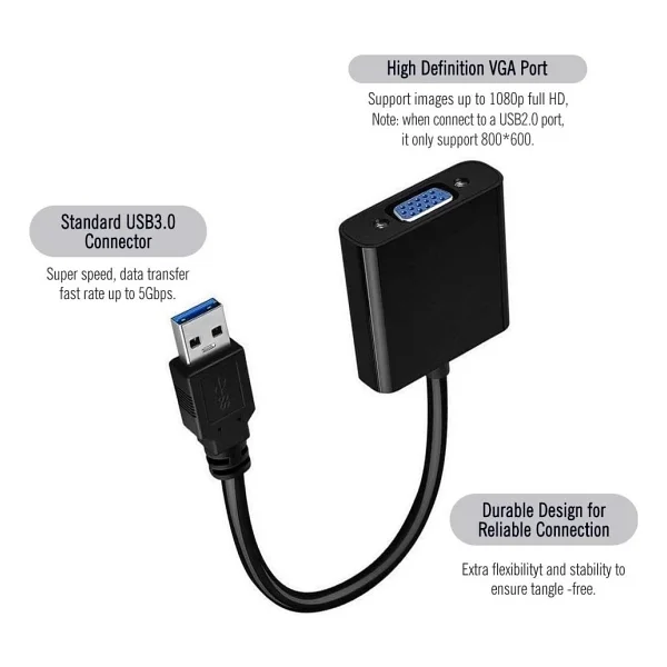 Alfais 4956s USB 3.0 To Vga Dönüştürücü - Görsel 4