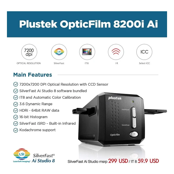 Plustek Opticfilm 8200i Se, 35mm Film Ve Slayt Tarayıcı - Görsel 2