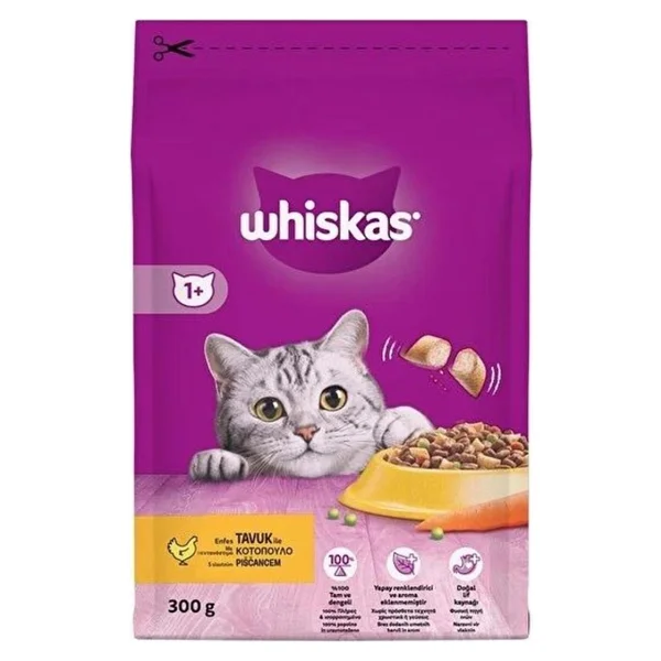 Whiskas Tavuklu Ve Sebzeli 300 Gr Yetişkin Kuru Kedi Maması - Görsel 8