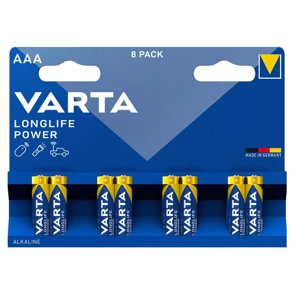 Varta Longlife Power 8'li Alkalin Aaa İnce Kalem Pil - Görsel 2