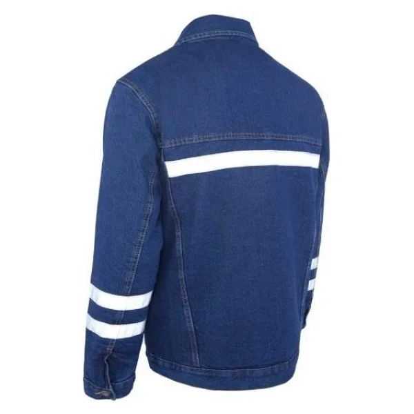 Kot Iş Montu Kapitoneli Myform 3110 Sona Denim 12 Ons Renk Mavi XXL - Görsel 4