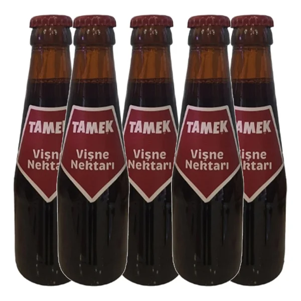 Tamek Meşhur Kahverengi Şişe 200 Ml 6'lı Vişne Nektarı - Görsel 5