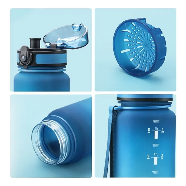 Uzspace 3038 Kırmızı 1000 Ml Tritan Matara - Görsel 3