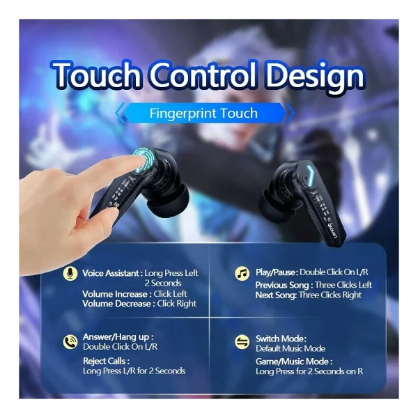 Lenovo Gm2 Pro TWS Kulak İçi Bluetooth Kulaklık - Görsel 2