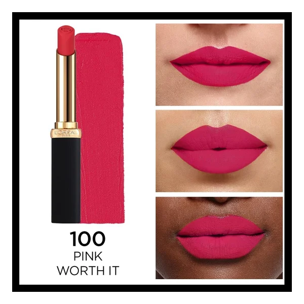L'oreal Paris Color Riche Intense Volume Matte 100 Pink Worth It Stick Ruj - Görsel 2