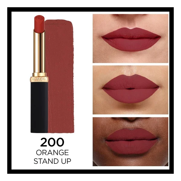 L'oreal Paris Color Riche Intense Volume Matte 200 Orange Stand Up Stick Ruj - Görsel 2