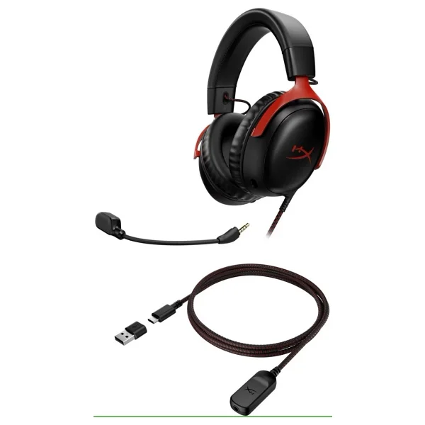 Hyperx Cloud Iıı 727a9aa Siyah-Kırmızı Kablolu Kulak Üstü Oyuncu Kulaklığı - Görsel 6
