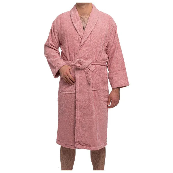 Soley Minerva Ekstra Yumuşak %100 Pamuk Kadın / Erkek Unisex Bornoz - Görsel 4