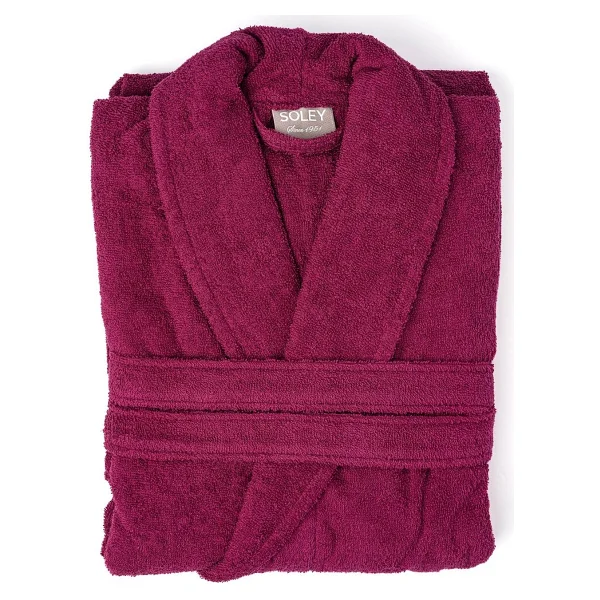 Soley Minerva Ekstra Yumuşak %100 Pamuk Kadın / Erkek Unisex Bornoz - Görsel 7