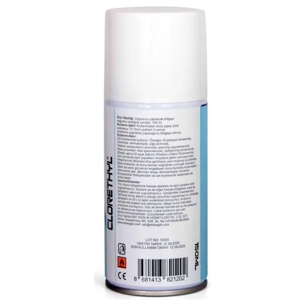 Clorethyl Soğutucu Sprey 150 Ml 2 Adet - Görsel 2