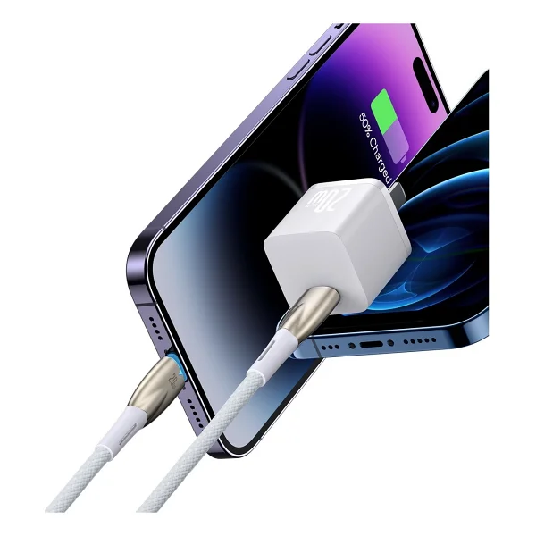 Baseus Glimmer Series 20 W 1 M Type-C To Lightning Hızlı Şarj Kablosu - Görsel 4