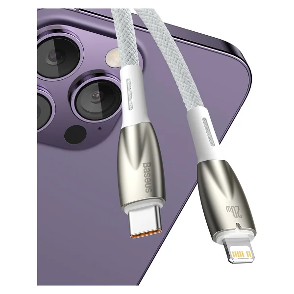 Baseus Glimmer Series 20 W 1 M Type-C To Lightning Hızlı Şarj Kablosu - Görsel 5