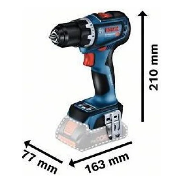 Bosch Gsr 18v-90 C Çift Akülü 2 Ah Vidalama Makinesi - Görsel 2