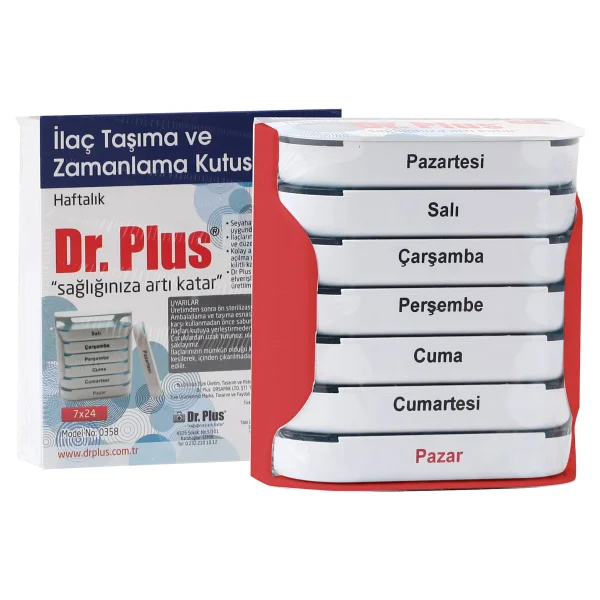 Dr. Plus 7x24 İlaç Saklama Ve Zamanlama Kutusu - Görsel 10