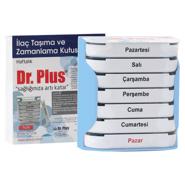 Dr. Plus 7x24 İlaç Saklama Ve Zamanlama Kutusu - Görsel 6
