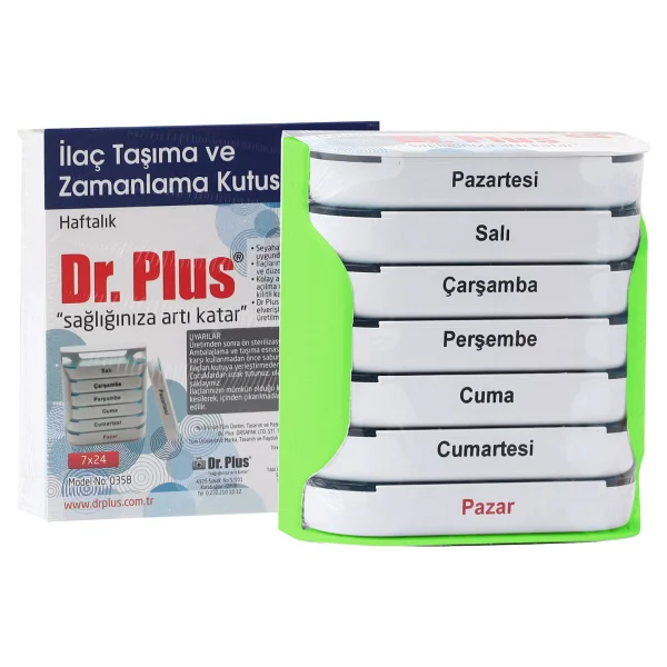 Dr. Plus 7x24 İlaç Saklama Ve Zamanlama Kutusu - Görsel 7