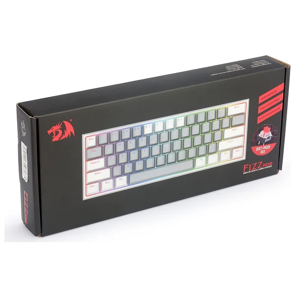 Redragon K617 RGB %60 Tkl Red Switch Kablolu Mekanik Oyuncu Klavyesi - Görsel 5