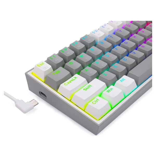 Redragon K617 RGB %60 Tkl Red Switch Kablolu Mekanik Oyuncu Klavyesi - Görsel 6