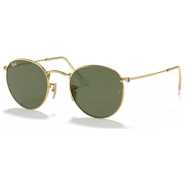 Ray-Ban Round Flat 3447n 001 Gold-Green Güneş Gözlüğü - Görsel 4