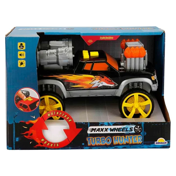 Maxx Wheels Sesli ve Işıklı Motorize Kamyonet - Siyah - Görsel 2