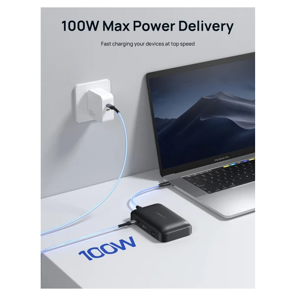 Jsaux Mp02 7in1 Type-C Pd Hub 100w Şarj Hdmı 2 X USB 3.0 Sd Tf Kart Okuyucu Rj45 + Kablo Seti Dönüştürücü Çevirici Adaptör Hub - Görsel 3