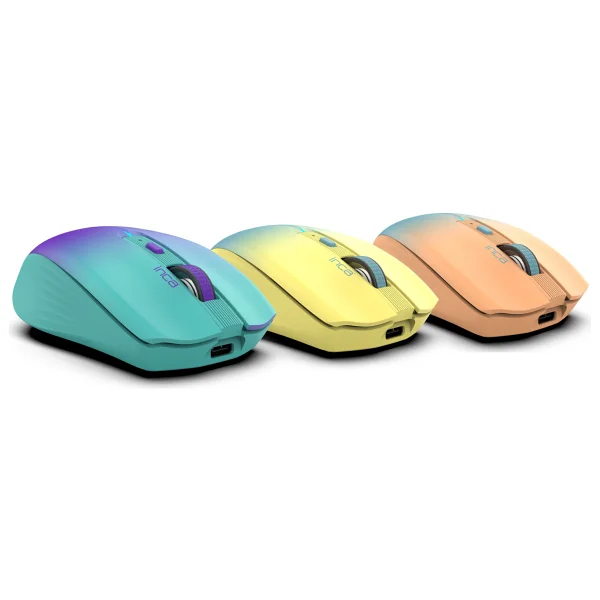 Inca Iwm-511rt Turuncu Şarjlı Sessiz Optik Kablosuz Mouse - Görsel 3