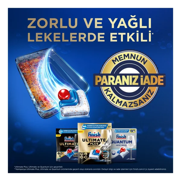 Finish Ultimate Plus Bulaşık Makinesi Tableti 75'li 2 Adet - Görsel 7