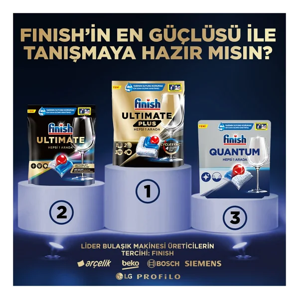 Finish Ultimate Plus Bulaşık Makinesi Tableti 75'li 2 Adet - Görsel 8
