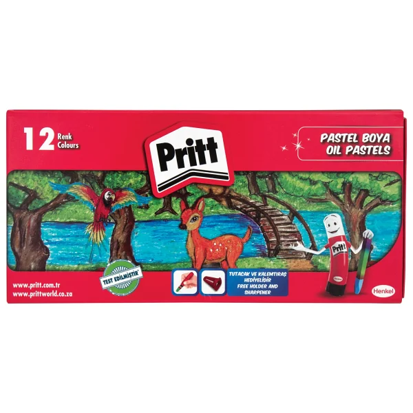 Pritt Karton Kutulu 12'li Pastel Boya - Görsel 5