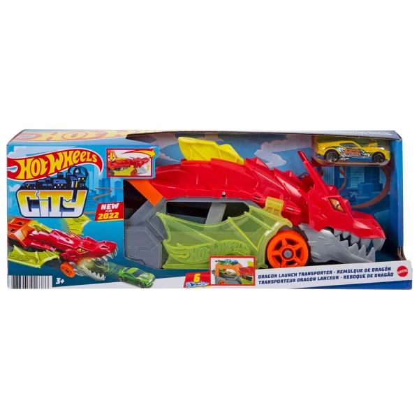 Hot Wheels Şehri Fırlatıcı Ve Taşıyıcı Ejderha Gtk42 - Görsel 2
