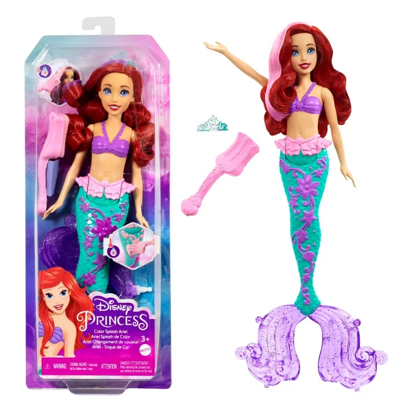 Disney Princess Muhteşem Renk Değiştiren Saçlı Deniz Kızı Ariel Hlw00 - Görsel 7