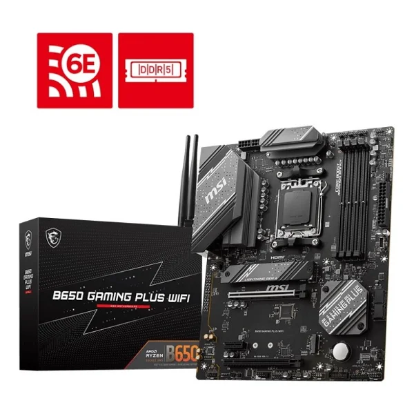 Msı B650 Gaming Plus Wi-Fi AMD Am5 DDR5 Atx Anakart - Görsel 6