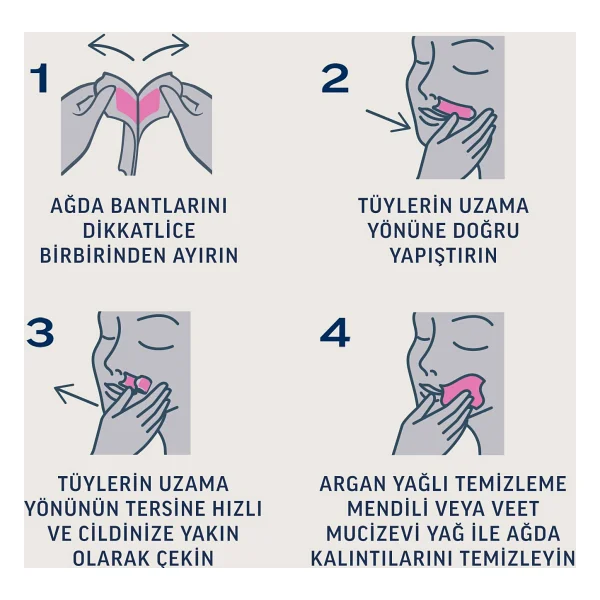 Veet Pure Hipoalerjenik Yüze Özel 20'li Sir Ağda Bandı - Görsel 5