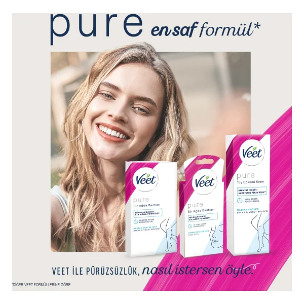 Veet Pure Hipoalerjenik Yüze Özel 20'li Sir Ağda Bandı - Görsel 6