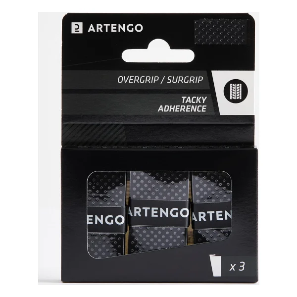 Artengo Tenis Overgrip - Siyah - 3 Adet - Tacky Decathlon - Görsel 3