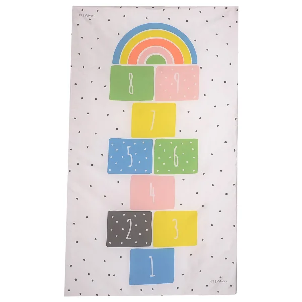 Safemom 90 X 145 Cm Aktivite Bebek Çocuk Oyun Halısı Oyun Matı - Seksek - 90 X 140 Cm - Sarı - Görsel 2