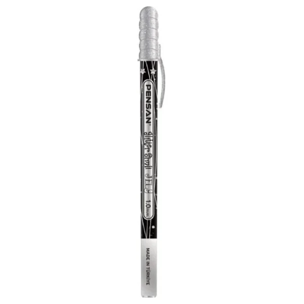 Pensan Jely Simli Gümüş 1.0 Mm Jel Kalem - Görsel 2