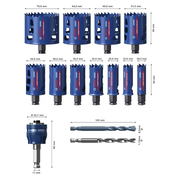 Bosch Expert 2608900447 14 Parça Panç Seti - Görsel 2