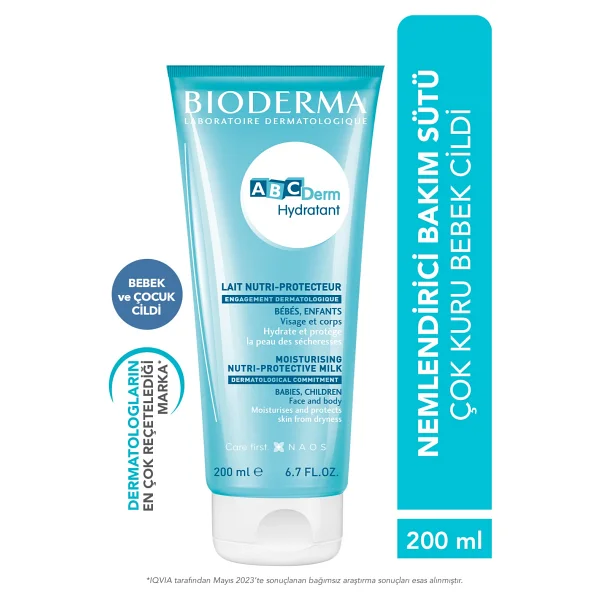 Bioderma Abcderm Hydratant Besleyici Ve Koruyucu Bakım Sütü 200 Ml - Görsel 3