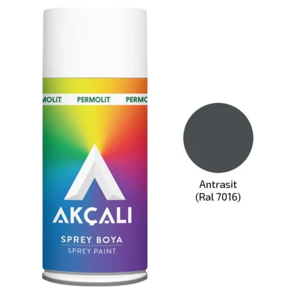Akçalı Ral 7016 400 Ml Antrasit Sprey Boya - Görsel 3