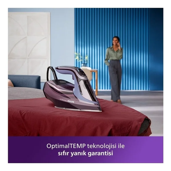 Philips Azur 8000 Serisi Buharlı Ütü - Mor - Görsel 2